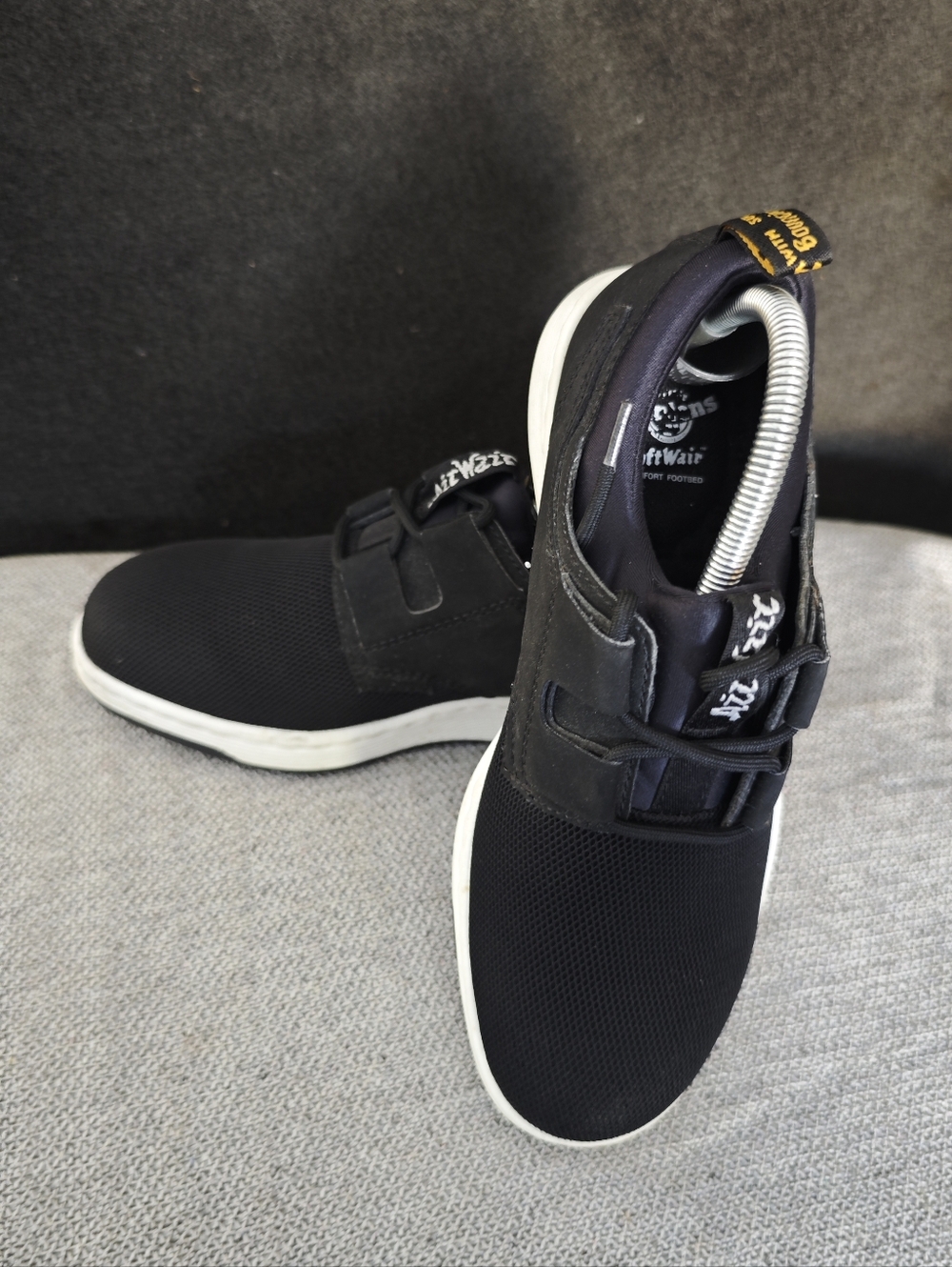 Dr. Martens Men's Evade Nubuck Leather Mesh Trainer Sneaker Black US 7 / UK 6